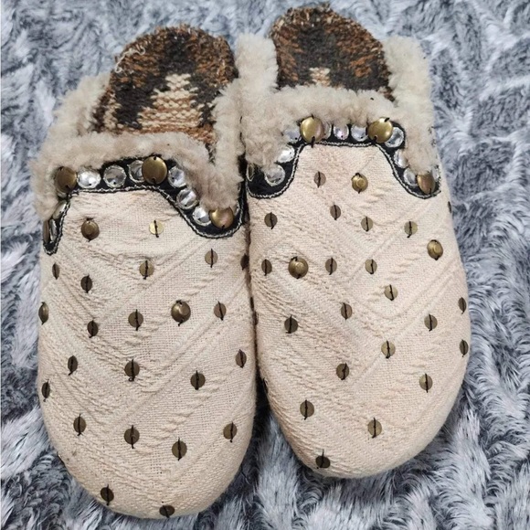 Free People Textile Damon Cozy Mules Size 36. Sh3 - Picture 5 of 7